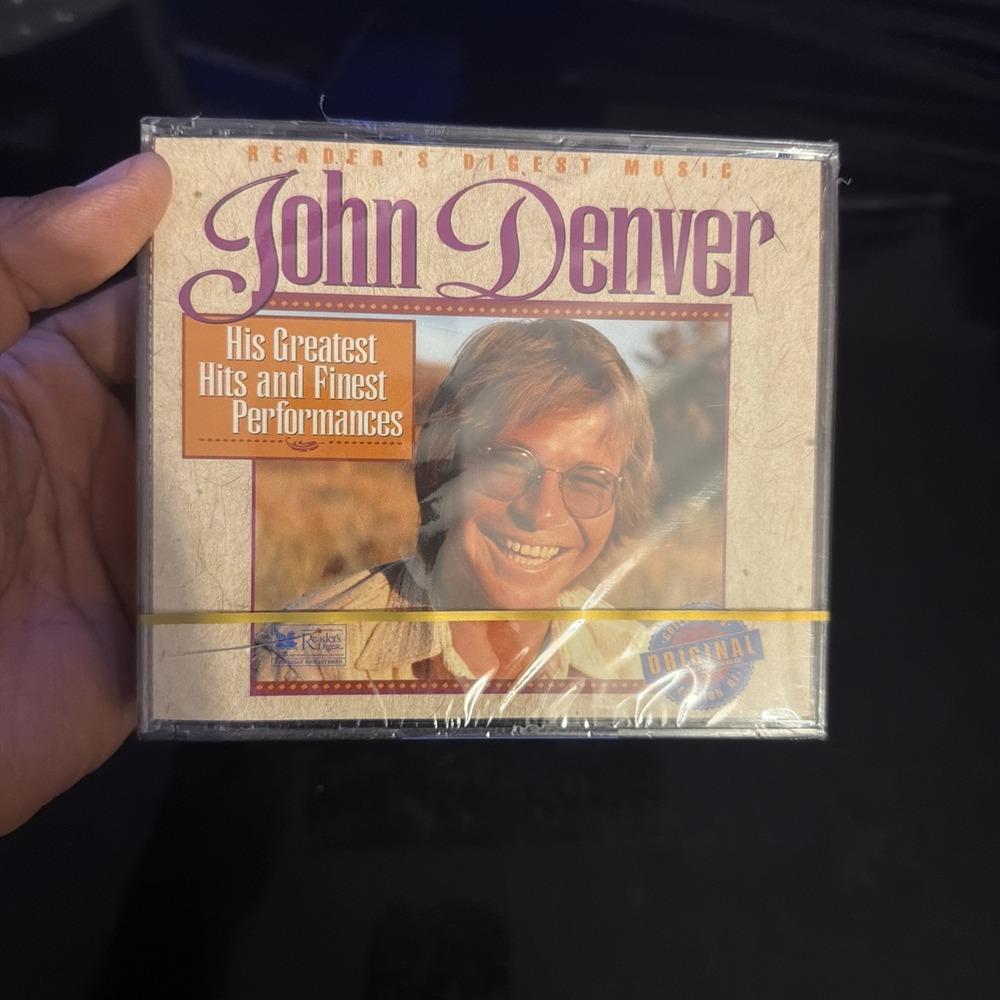 John Denver Greatest Hits Finest Performances 3 CD Readers Digest CRACKED CASE